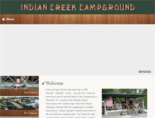 Tablet Screenshot of indiancreekcampground.com