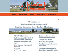 Tablet Screenshot of indiancreekcampground.net